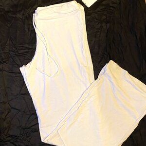 Belafigura White Flowy Pants